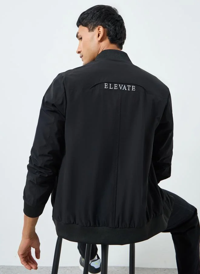 ستايلي جاكيت بومبر سادة بقصة واسعة